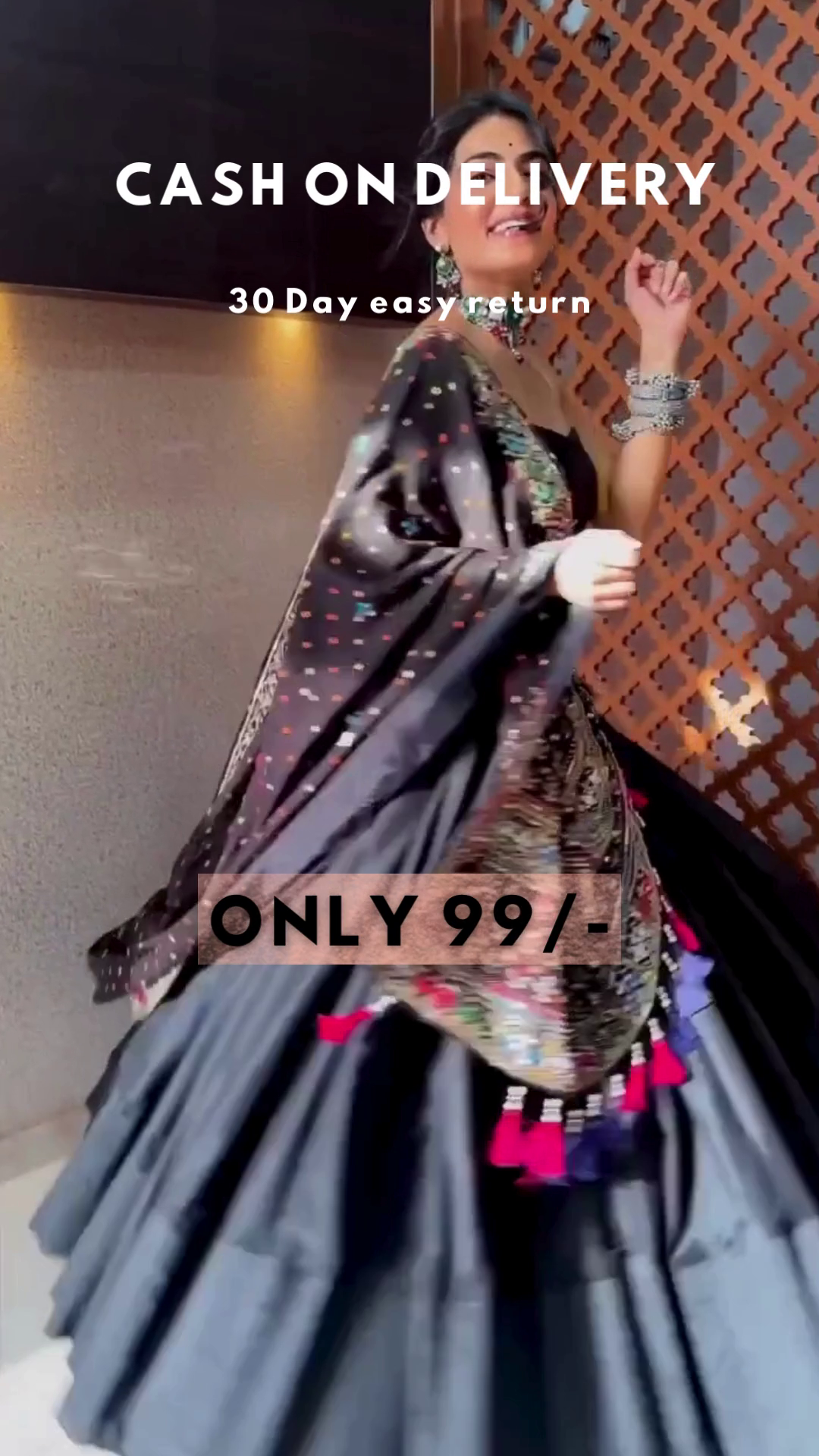 Navaratri Special Black Heavy Silk Embroidery Work Lehenga Choli With Dupatta