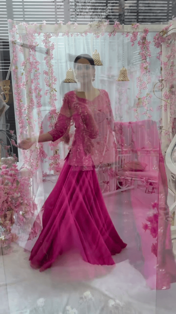 Sovereign pink lehenga choli set - Image 4