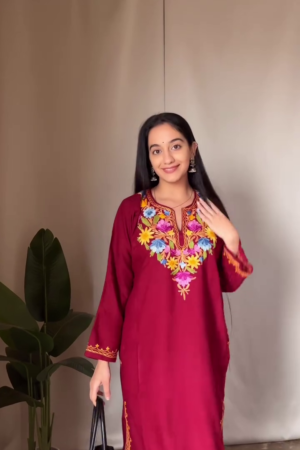 Midnight Bloom Embroidered Kurta Set