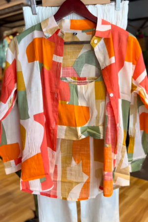 Abstract Print Co-ord Set – Vibrant & Chic Ensemble