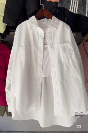 Oversized Cotton Shirt – Effortless Chic in 5 Colors