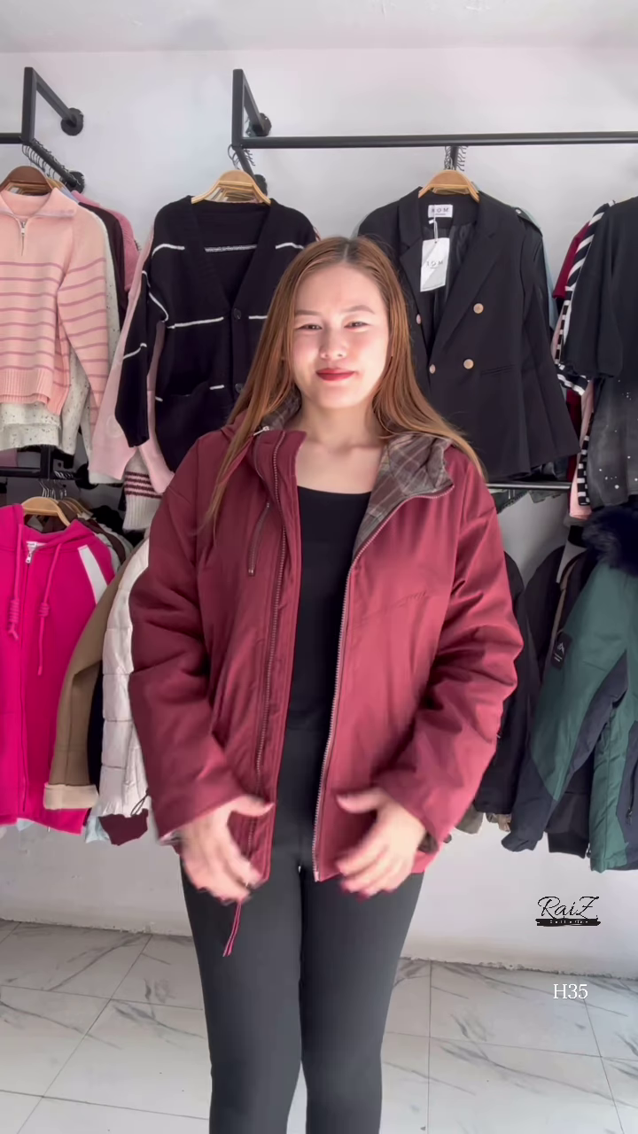 Reversible Hooded Jacket β Two Styles in One, Ultimate Versatility π