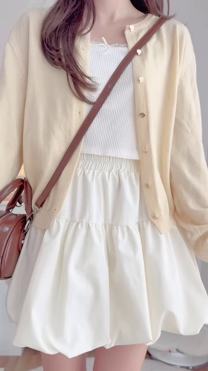 Pastel Knitwear Collection 🧶🎀 With Bow Buttons, Zip Charm & Ribbed Texture – Purple, Blue & Pink Variants - Image 2