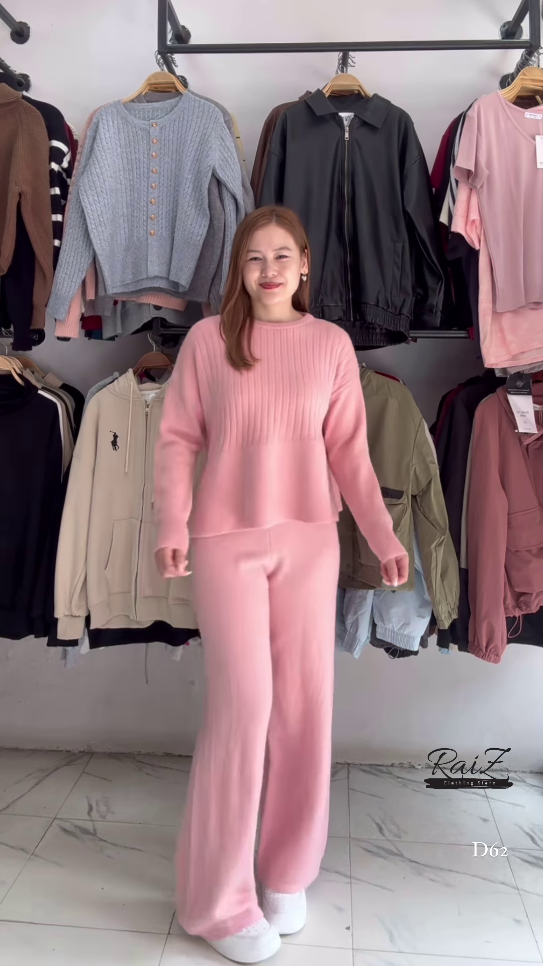 Solid Knit Co-ord Sets 🧶🖤 With Sweater & Matching Bottoms – Black, Red & Purple Variants - Image 6