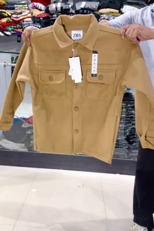 Utility Pocket Shirts & Jackets 👔🧥 – Relaxed Fit in Grey, Tan & Navy Variant