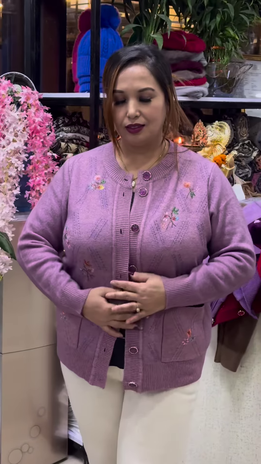 Embroidered Knit Cardigans π§₯πΈ β Available in 10 Vibrant Colors with Floral & Textured Detailing - Image 4