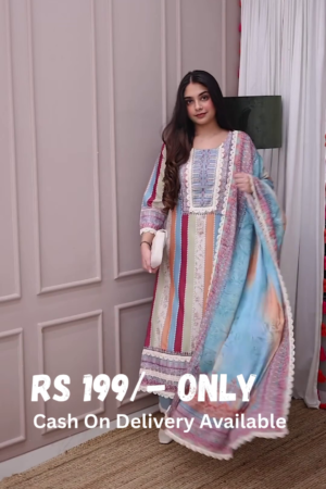 Pastel Elegance Printed Suit – A Timeless Statement