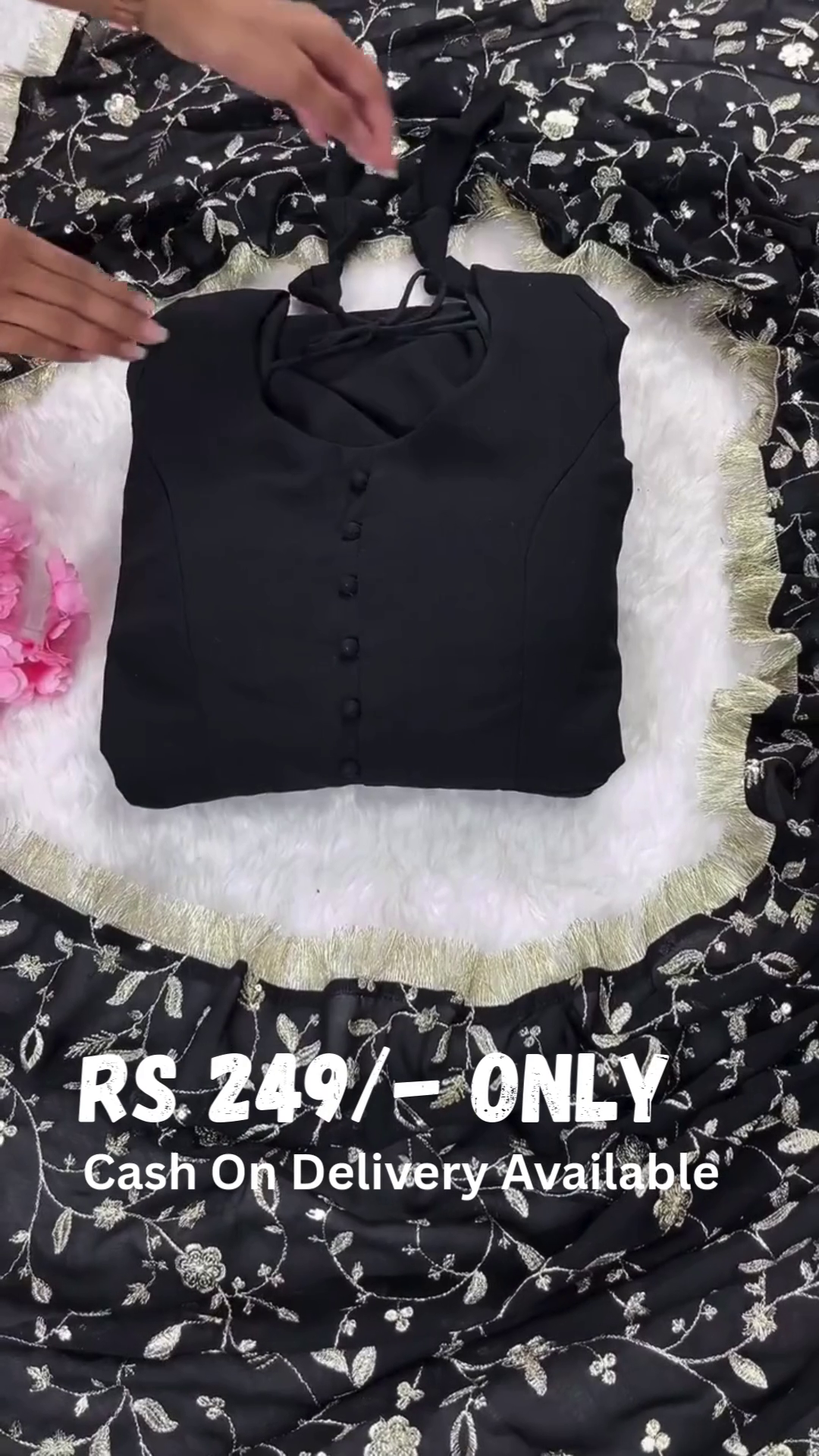 Luxe Black 3-Piece Embroidered Suit – Timeless Elegance