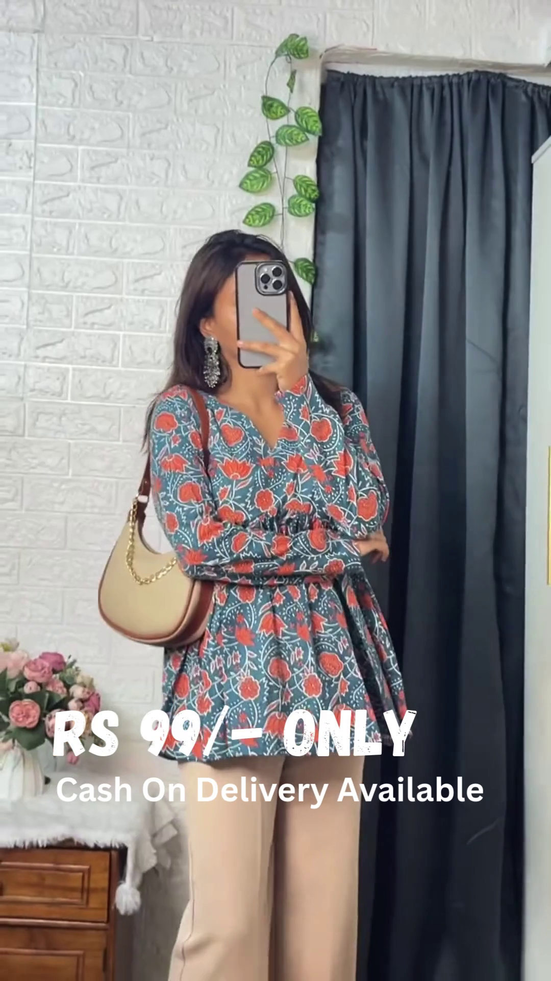 Breezy Floral Peplum Top – Casual Elegance with a Feminine Touch - Image 2