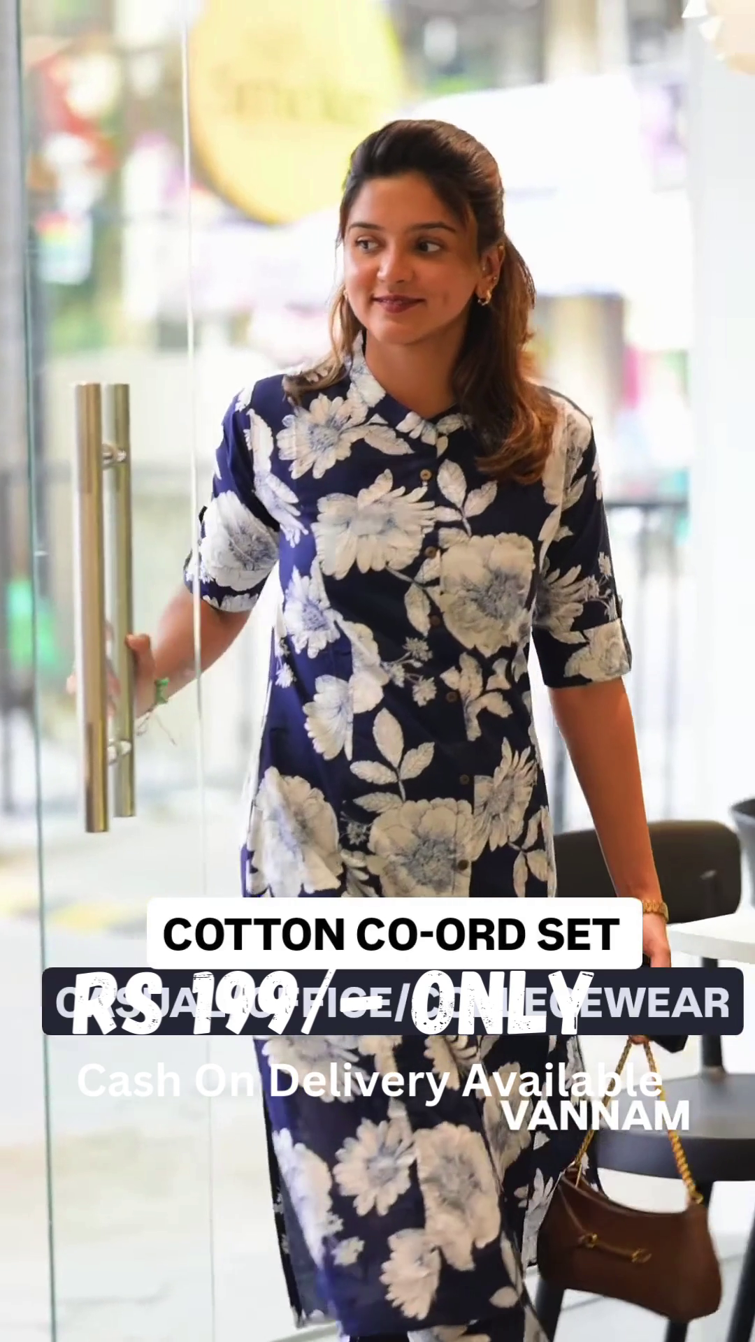 Elegant Floral Shirt Kurti Set – Chic & Comfortable Everyday Wear