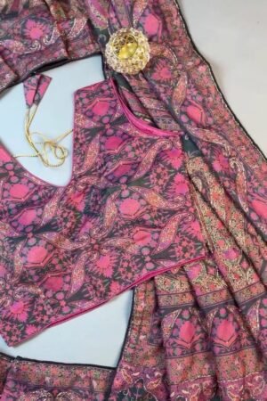Midnight Bloom Floral Paisley Embroidered Co-ord Set – Available in Charcoal Black & Berry Plum