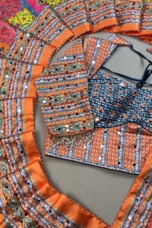 Vibrant Bohemian Mirror-Work Co-ord Set – Available in Multicoloured & Teal Accents